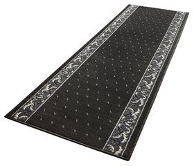 Ковровая дорожка Hanse Home Basic Floret Black, 80x200 см   цена и информация | Ковры | kaup24.ee