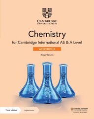 Cambridge International AS & A Level Chemistry Workbook with Digital Access (2 Years) 3rd Revised edition hind ja info | Ühiskonnateemalised raamatud | kaup24.ee