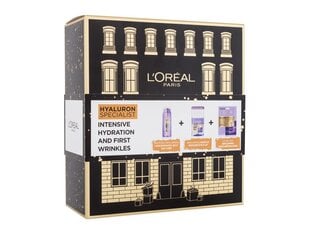 Näohoolduskomplekt naha niisutamiseks L'Oréal Paris Hyaluron Specialist: kontsentreeritud geel 50 ml + meigieemaldaja 125 ml + niisutav mask, 1 tk цена и информация | Кремы для лица | kaup24.ee