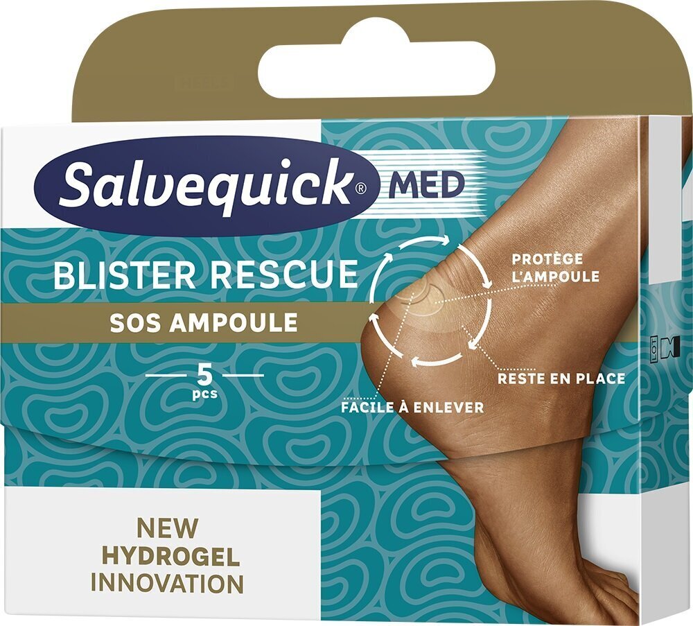 Jalakalluse plaastrid Salvequick Blister Rescue 360 Protective Care, 5 tk hind ja info | Esmaabi | kaup24.ee
