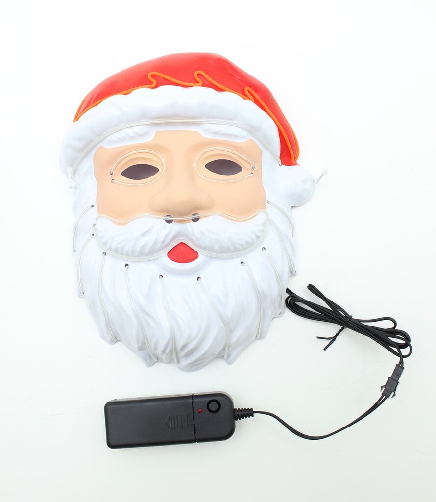 Jõulu helendav mask - Jõuluvana hind ja info | Karnevali kostüümid | kaup24.ee