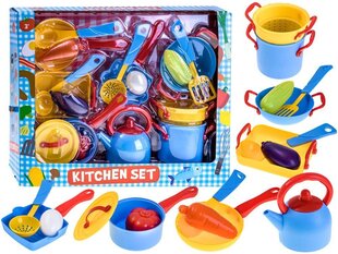 Suur pottide, pannide, söögiriistade komplekt, 18 tk. ZA0490 hind ja info | Tüdrukute mänguasjad | kaup24.ee