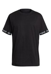 Мужская футболка с дизайнерской лентой, черная цена и информация | Мужские футболки | kaup24.ee