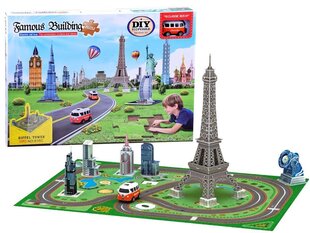 3D pusle Eiffel Tower koos autoga цена и информация | Пазлы | kaup24.ee
