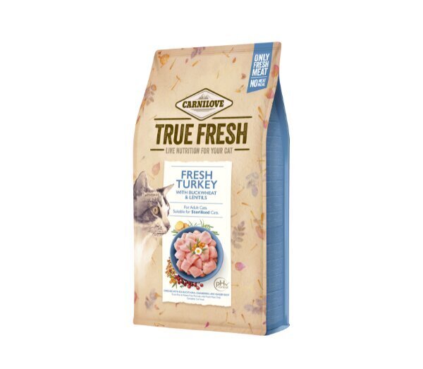 Carnilove True Fresh Cat Turkey kassitoit 4,8kg цена и информация | Kuivtoit kassidele | kaup24.ee