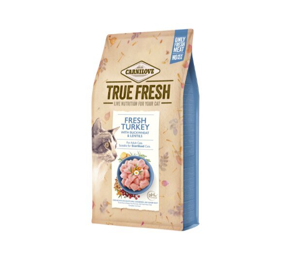 Carnilove True Fresh Cat Turkey kassitoit 1,8kg hind ja info | Kuivtoit kassidele | kaup24.ee