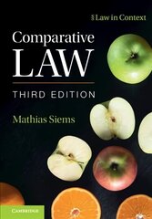 Comparative Law 3rd Revised edition hind ja info | Majandusalased raamatud | kaup24.ee