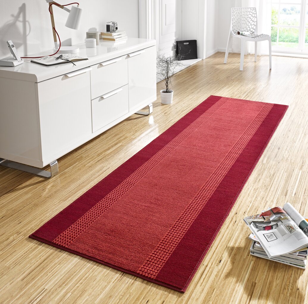 Vaip Hanse Home Basic Band Red, 80x350 cm цена и информация | Vaibad | kaup24.ee