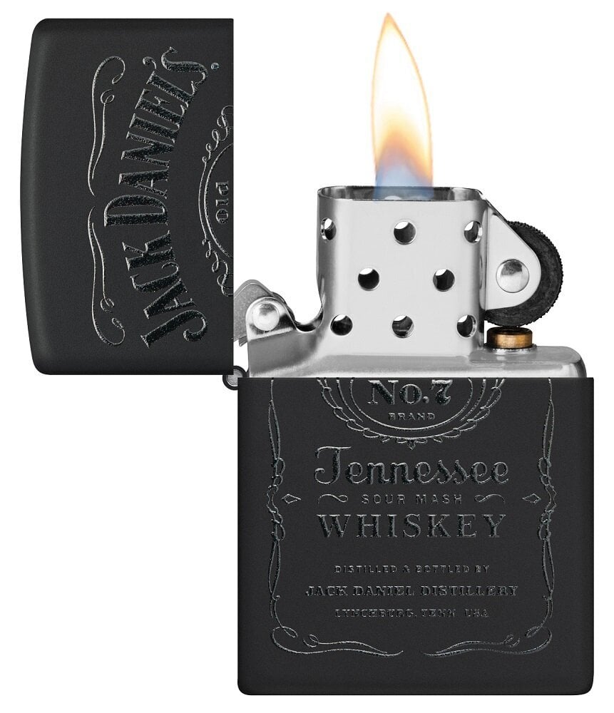 Kinkekomplekt Zippo 48460 tulemasin Jack Daniel's® ja nahast ümbris tulemasina jaoks hind ja info | Tulemasinad ja tarvikud | kaup24.ee