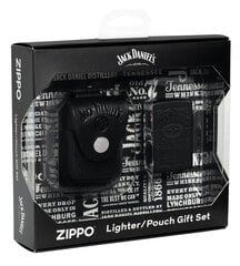 Kinkekomplekt Zippo 48460 tulemasin Jack Daniel's® ja nahast ümbris tulemasina jaoks hind ja info | Tulemasinad ja tarvikud | kaup24.ee