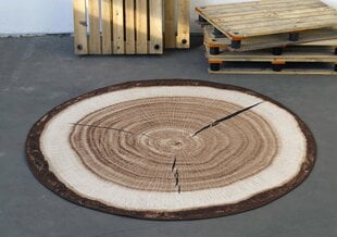 Vaip Hanse Home Bastia Special Tree Trunk Brown 100x100 cm hind ja info | Vaibad | kaup24.ee