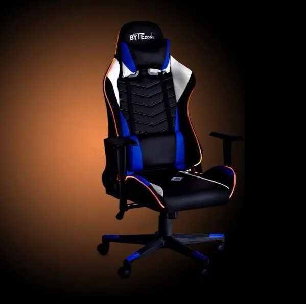 Mänguritool ByteZone Winner RGB LED valgustusega Gaming Chair sinine hind ja info | Kontoritoolid | kaup24.ee