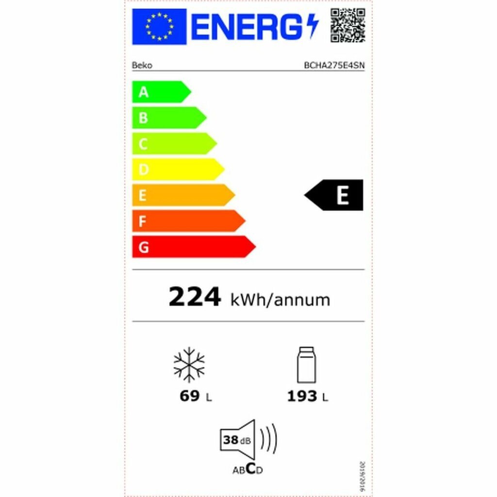 Beko BCHA275E4SN цена и информация | Külmkapid | kaup24.ee