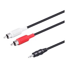 Audio Jack - 2 RCA, 1,5 m hind ja info | Mobiiltelefonide kaablid | kaup24.ee