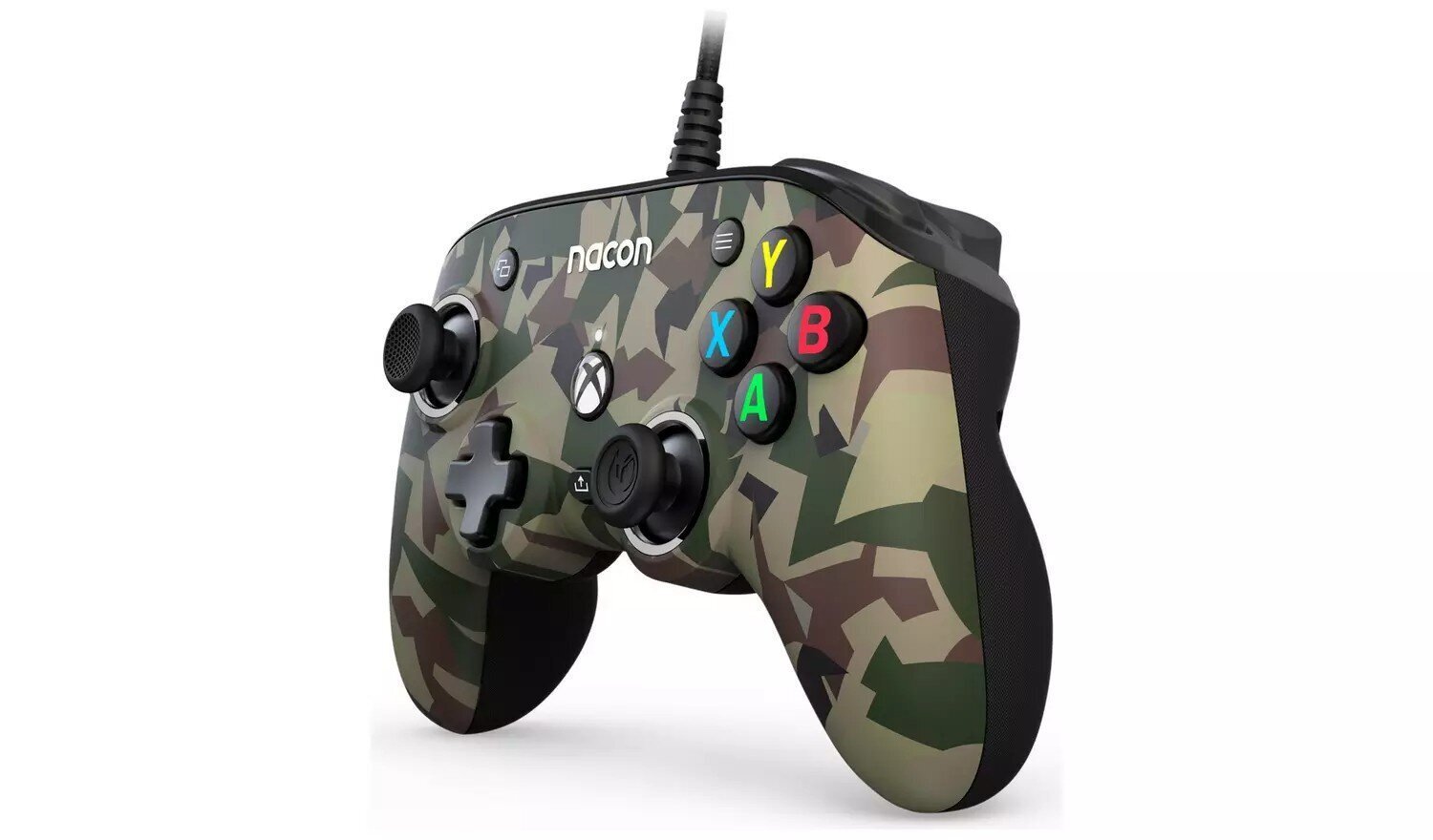 Nacon Pro Compact Xbox X/S & One juhtmega mängupult (Camo Green) hind ja info | Mängupuldid | kaup24.ee