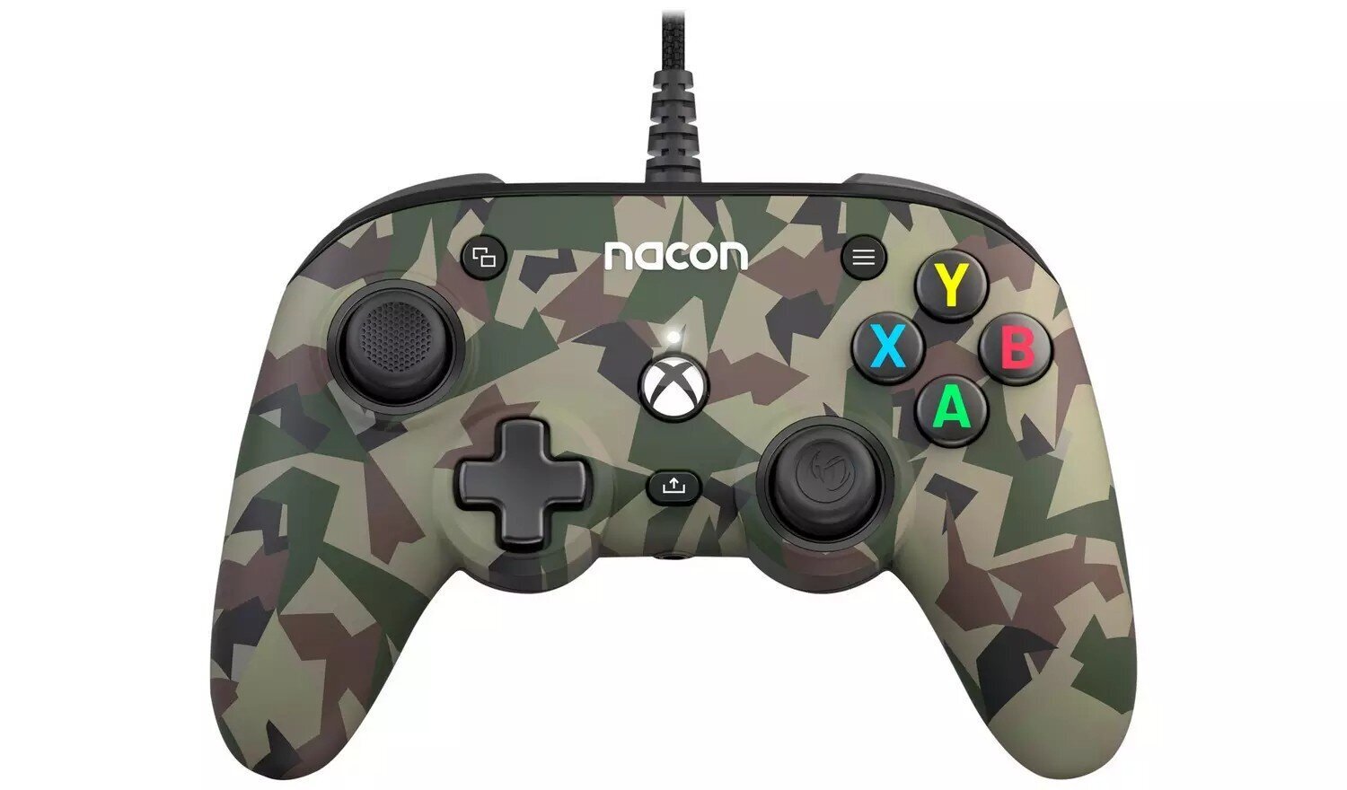 Nacon Pro Compact Xbox X/S & One juhtmega mängupult (Camo Green) hind ja info | Mängupuldid | kaup24.ee