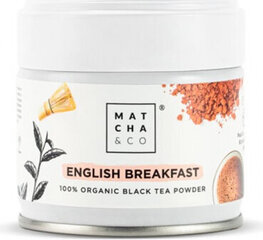 Matcha & Co English Breakfast Organic Black Tea Powder 30g hind ja info | Tee | kaup24.ee