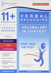 11plus Essentials Verbal Reasoning: Vocabulary in Context Level 2 hind ja info | Laste õpikud | kaup24.ee