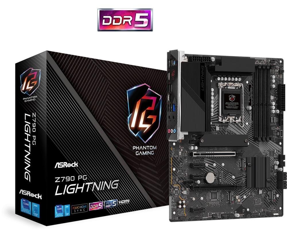 ASRock Z790 Phantom Gaming Lightning DDR5 So.1700 hind ja info | Emaplaadid | kaup24.ee