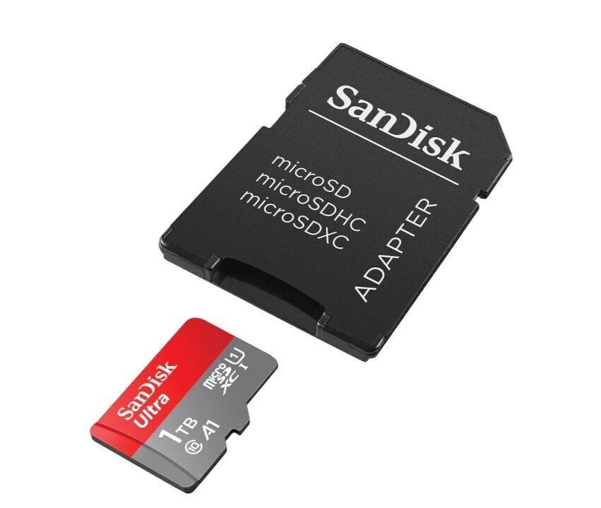 SanDisk 1TB Ultra microSDXC UHS-I with Adapter - Up to 150MB/s, C10, U1, Full HD, A1, SDSQUAC-1T00-GN6MA цена и информация | Mobiiltelefonide mälukaardid | kaup24.ee