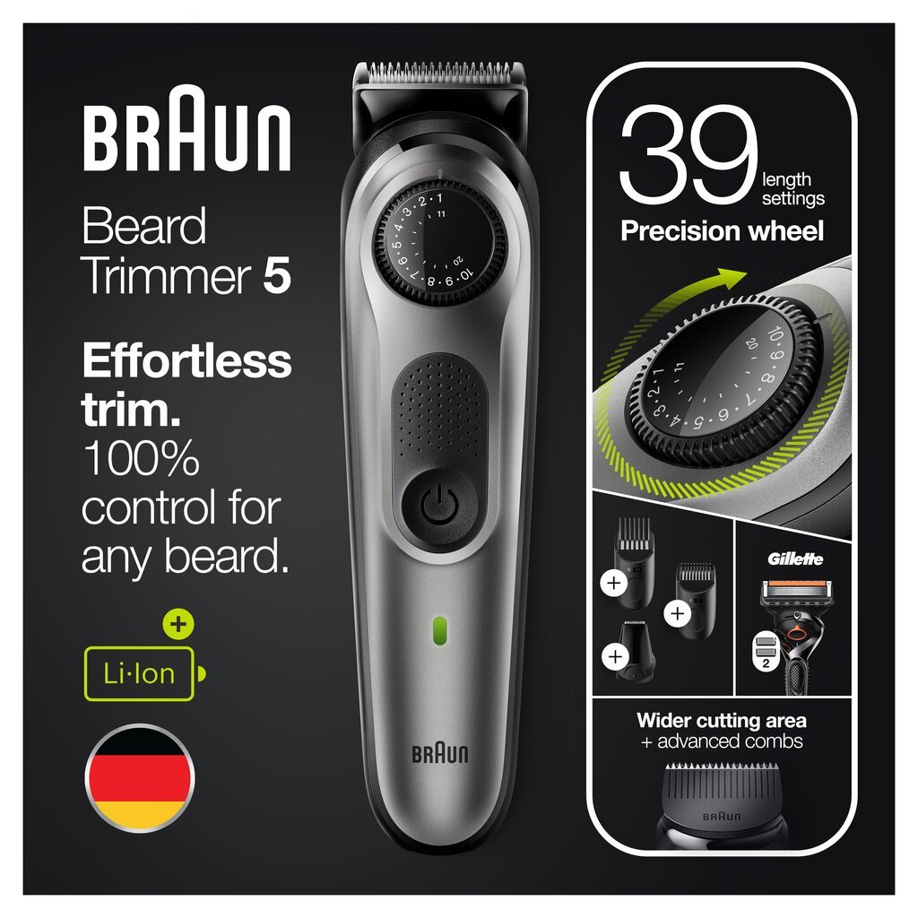 BT5360 habemetrimmer Braun / piirel hind ja info | Juukselõikusmasinad, trimmerid | kaup24.ee