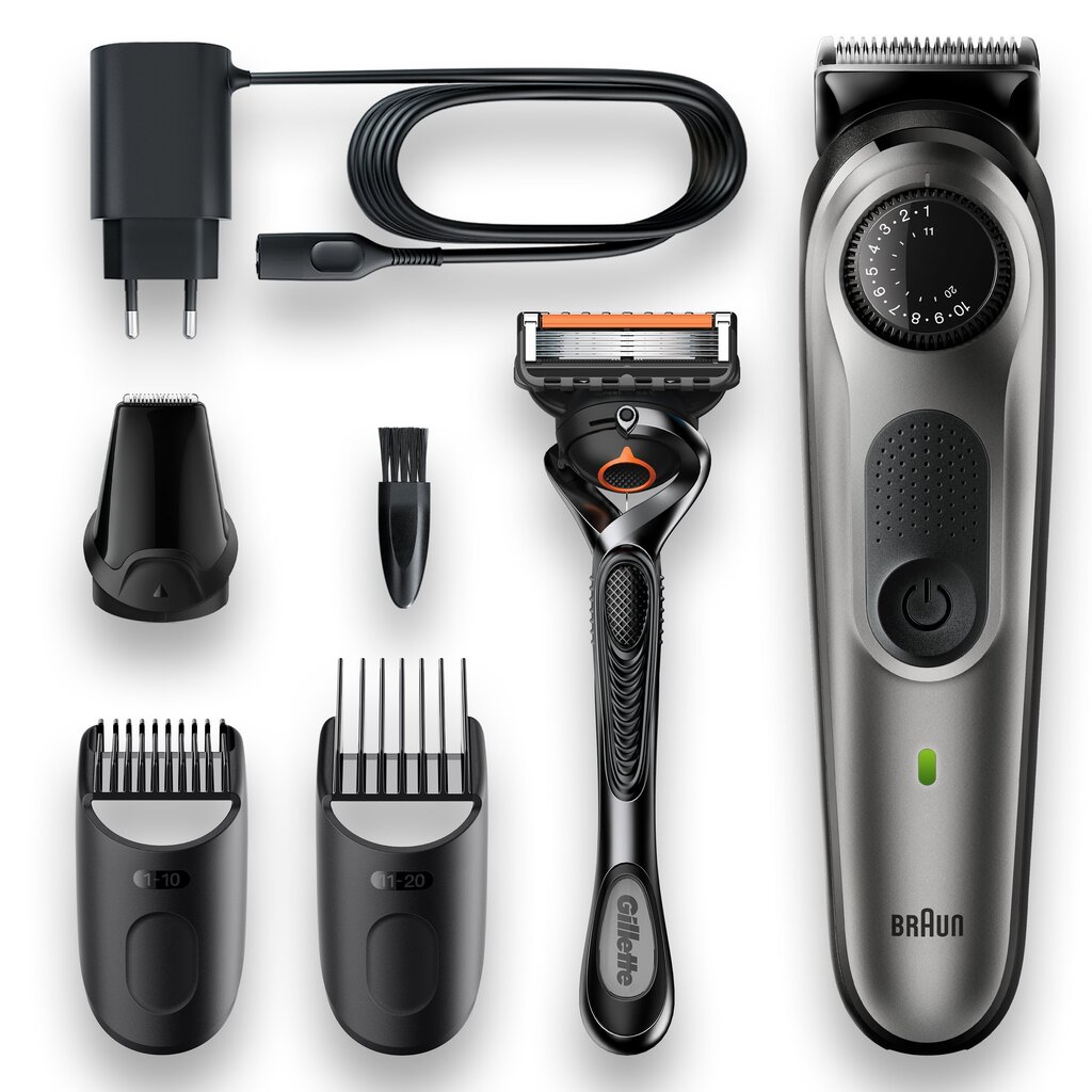 BT5360 habemetrimmer Braun / piirel цена и информация | Juukselõikusmasinad, trimmerid | kaup24.ee