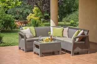 Садовая мебель Corfu Relax, бежевая цена и информация | Комплекты уличной мебели | kaup24.ee