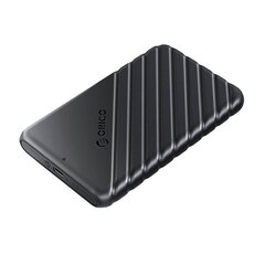 Orico 2.5' HDD | SSD Enclosure, 6 Gbps, USB-C 3.1 Gen1 (Black) цена и информация | Чехлы для внешних жестких дисков | kaup24.ee