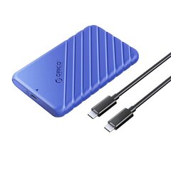 Orico 2.5' HDD | SSD Enclosure, 6 Gbps, USB-C 3.1 Gen1 (Blue) hind ja info | Väliste kõvaketaste ümbrised | kaup24.ee