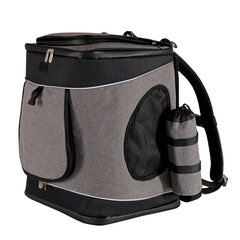 Сумка для перевозки собак или кошек Lionto, серо-черный цвет, 34x30x42 см цена и информация | Переноски, сумки | kaup24.ee