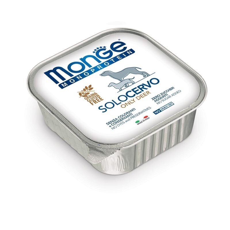 Konserv koertele Monge Monoproteico Pate ulukilihaga, ainult üht tüüpi liha 150g hind ja info | Konservid koertele | kaup24.ee