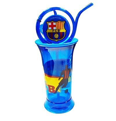 FC Barcelona veepudel kõrrega, 380 ml hind ja info | Joogipudelid | kaup24.ee