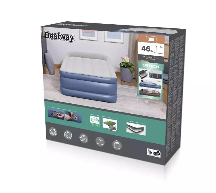 Bestway® TriTech™ Vento täispuhutav madrats integreeritud elektripumbaga Ühekohaline XL/Lo 191 x 97 x 46 cm цена и информация | Täispuhutavad madratsid ja mööbel | kaup24.ee