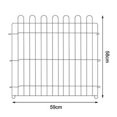 Защитное ограждение Lionto для мелких животных, высота 58 см цена и информация | Средства для дрессировки собак | kaup24.ee