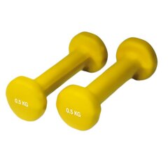 Неопреновые гантели для фитнеса Yate 2 шт. х 0,5 кг цена и информация | Гантели, гири, штанги | kaup24.ee
