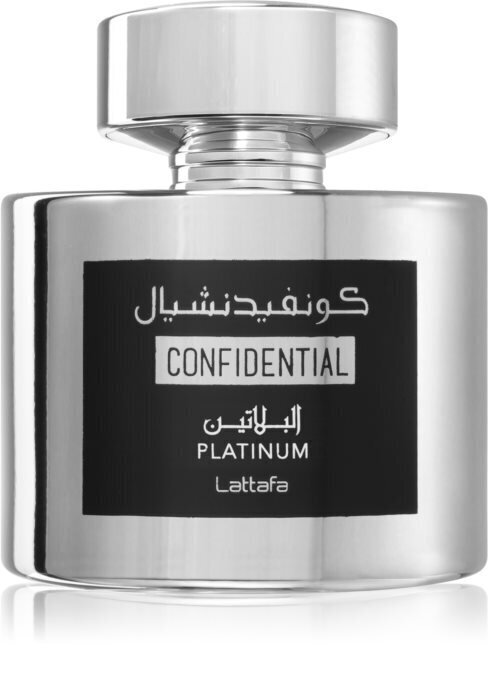 Parfüümvesi Lattafa Confidential Platinum naistele/meestele 100 ml цена и информация | Naiste parfüümid | kaup24.ee