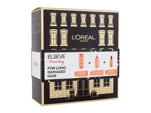 Kosmeetiline kinkekomplekt kahjustatud juustele L'oreal Paris Elseve Dream Long: šampoon 250 ml + palsam 200 ml + juuksepalsam 200 ml hind ja info | Šampoonid | kaup24.ee