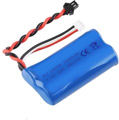 1 tk 1500mAh 7.4V 2S Lipo aku U12A S033G Q1 H101 jaoks koos SM-2P ühendusega Rc mänguasjade paadi auto droonile hind ja info | Nutiseadmed ja aksessuaarid | kaup24.ee