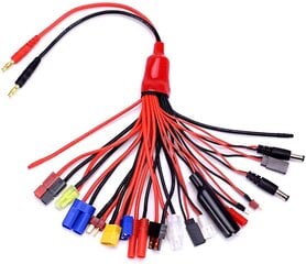 19-в-1 Banana Plug Rc Lipo Charger Adapter Cable цена и информация | Смарттехника и аксессуары | kaup24.ee