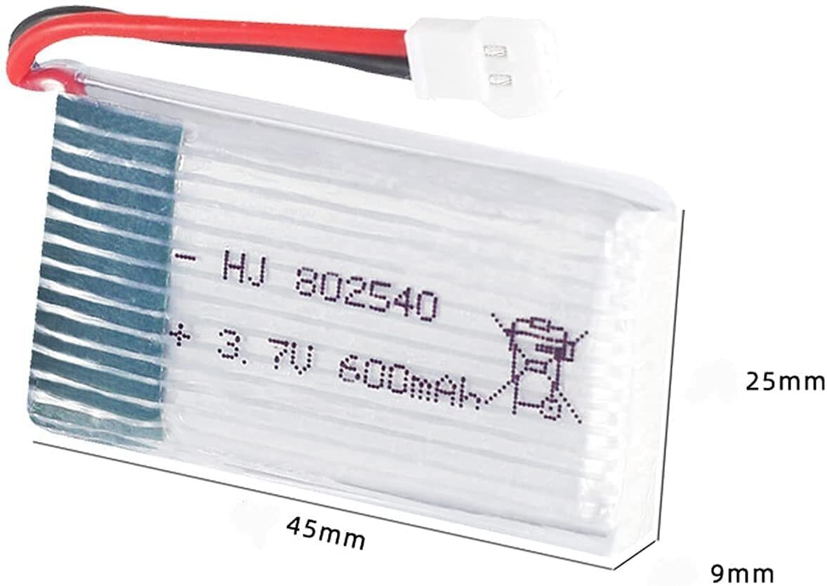 Aku Syma Drone x5C X5 3.7V 600 mAh 25C Advanced Lipo jaoks hind ja info | Nutiseadmed ja aksessuaarid | kaup24.ee