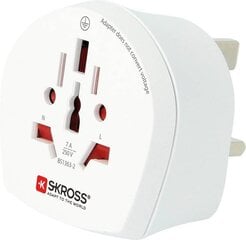 Adapter UK pistik - universaalne pistikupesa 230V 7A Skross цена и информация | Выключатели, розетки | kaup24.ee