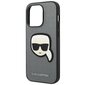 Karl Lagerfeld KLHCP14LSAPKHG iPhone 14 Pro Saffiano Karl`s Head Patch Silver цена и информация | Telefoni kaaned, ümbrised | kaup24.ee