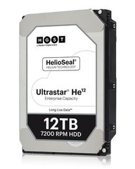 Western Digital Ultrastar He12 3,5 дюйма, 12000 ГБ, Serial ATA III цена и информация | Внутренние жёсткие диски (HDD, SSD, Hybrid) | kaup24.ee