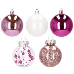 Рождественские шарики на ёлку, серые, 30 шт цена и информация | елочные украшения | kaup24.ee