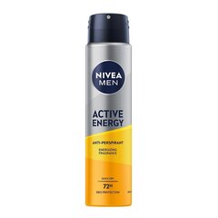 Pihustatav antiperspirant Nivea Men Active Energy, 250ml hind ja info | Deodorandid | kaup24.ee