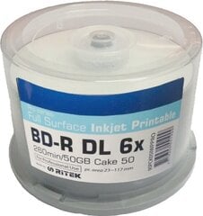 Traxdata BD-R DL 50 GB 6x 50 tk. цена и информация | Виниловые пластинки, CD, DVD | kaup24.ee