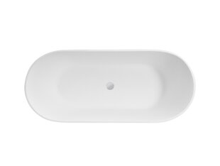 Ванна Besco Moya Black&White 160, с Klik-klak White, очищаемым сверху цена и информация | Ванночки | kaup24.ee