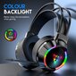 Juhtmega mängupeakomplekt G606 PC-mobiiltelefonile PS5 koos reguleeritava RGB LED-mikrofoniga цена и информация | Kõrvaklapid | kaup24.ee