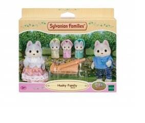 Kujude komplekt Sylvanian Families Husky perekond 5636, 5-osaline цена и информация | Игрушки для девочек | kaup24.ee