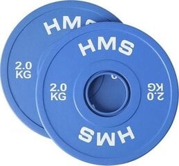 Олимпийский вес HMS CBRS20, 2 x 2 кг цена и информация | Гантели, гири, штанги | kaup24.ee